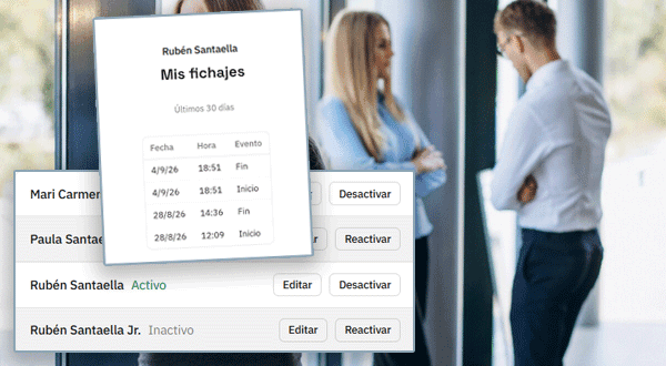 Formulario de alta de empleados de Temperium